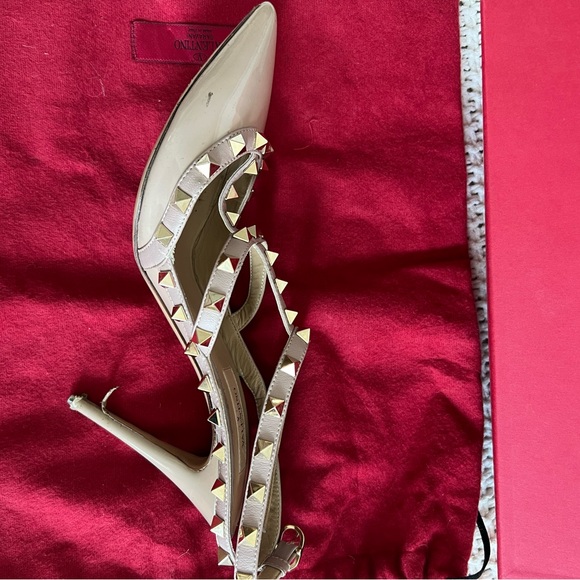 NUDE PATENT ROCKSTUD CAGED PUMP 100MM SIZE 7.5 - Picture 6 of 13